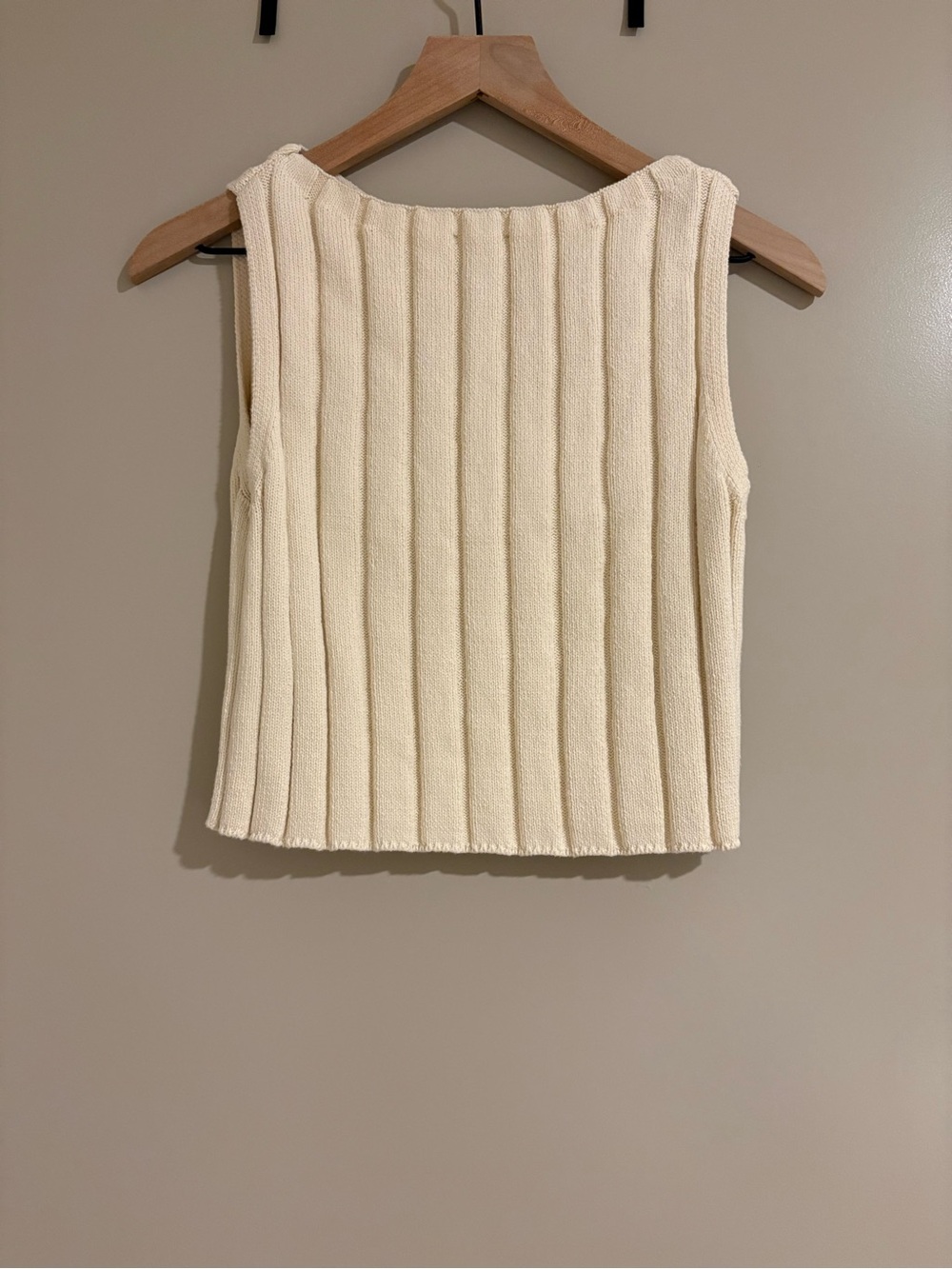 Reformation Callie Cotton Ribbed Sweater Tank - Picture 2 of 3